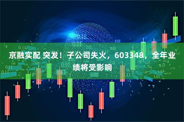 京融实配 突发！子公司失火，603348，全年业绩将受影响