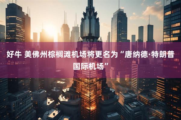 好牛 美佛州棕榈滩机场将更名为“唐纳德·特朗普国际机场”